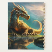 Gouden Drakenkalender Planner (Achterkant)