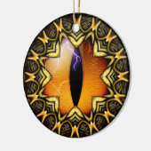 Gouden Drakenoog Keramisch Ornament (Links)