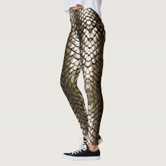 gouden drakenschalen leggings (Links)