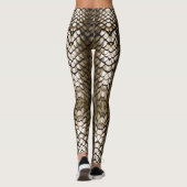 gouden drakenschalen leggings (Achterkant)