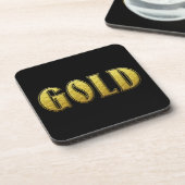 Gouden Drank Coaster Bier Onderzetter (Linkerzijde)