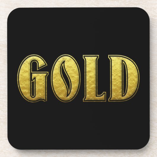 Gouden Drank Coaster Bier Onderzetter (Voorkant)