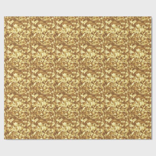 Gouden driehoek: Abstracte achtergrondtextuur. Cadeaupapier (Vlak)