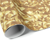 Gouden driehoek: Abstracte achtergrondtextuur. Cadeaupapier (Rol Hoek)