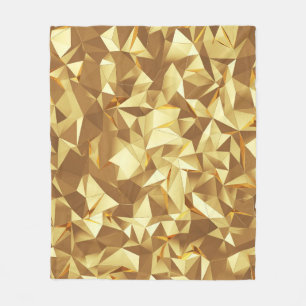 Gouden driehoek: Abstracte achtergrondtextuur. Fleece Deken