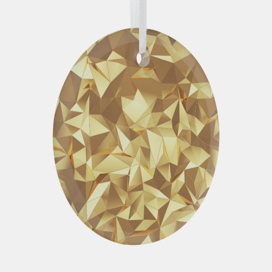 Gouden driehoek: Abstracte achtergrondtextuur. Glas Ornament (Voorkant Rechts)