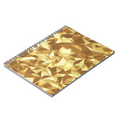Gouden driehoek: Abstracte achtergrondtextuur. Notitieboek (Linkerzijde)