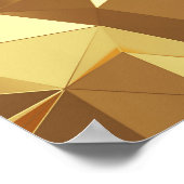 Gouden driehoek: Abstracte achtergrondtextuur. Poster (Hoek)