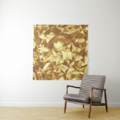 Gouden driehoek: Abstracte achtergrondtextuur. Wandkleed (In situ)