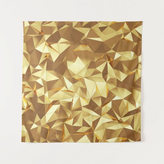 Gouden driehoek: Abstracte achtergrondtextuur. Wandkleed (Voorkant)