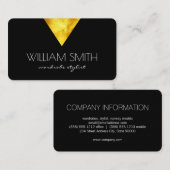 Gouden Driehoek / Zwart Visitekaartje (Voorkant / Achterkant)