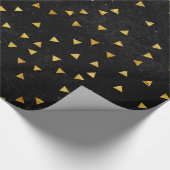 Gouden Driehoeken Patroon Cadeaupapier (Hoek)