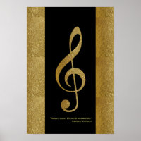 gouden driehoekige gespleten muzieknoot decor