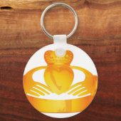 gouden driekleurring sleutelhanger (Voorkant)