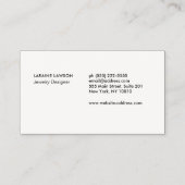 Gouden Drievuldigheidsknoop Keltisch symbool Visitekaartje (Achterkant)