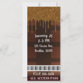 Gouden Drip Wrapper Chocoladereep Party VIP (Achterkant)