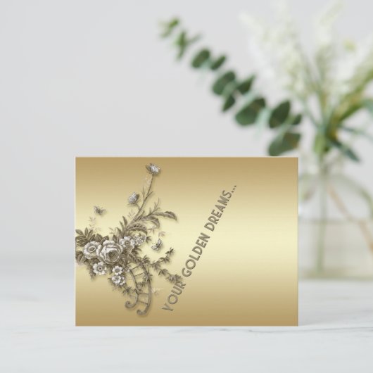 Gouden Dromen Briefkaart (Staand voorkant)