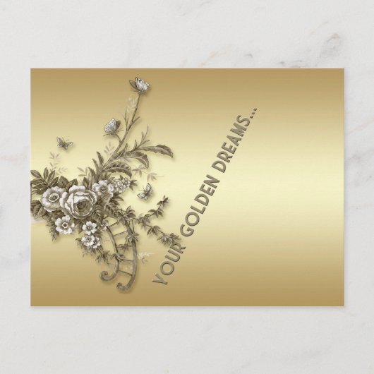 Gouden Dromen Briefkaart (Voorkant)