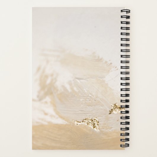 "Gouden dromen, eindeloze bladzijden" Notitieboek (Achterkant)