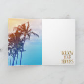 Gouden dromen Kauai palmbomen Kaart (Binnen)