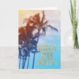 Gouden dromen Kauai palmbomen Kaart
