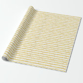 Gouden Dromen Strepen Cadeaupapier (Uitgerold)