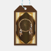 Gouden dromenvanger banner cadeaukaart cadeaulabel (Achterkant)