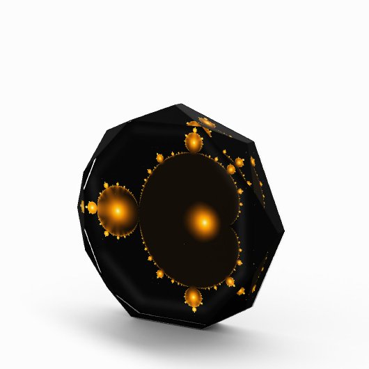 Gouden droom. De beroemde volledige Mandelbrot set Fotoblokken (Rechts)