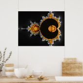 Gouden droom. De beroemde volledige Mandelbrot set Poster (Keuken)