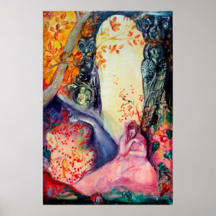Gouden droom / Yoga-meditatie Zen-tuin Poster