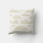 Gouden Droomtijd Waterverf Wolken Worp Kussen (Achterkant)