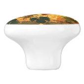 Gouden Druiven Keramische Knop (Zijkant)