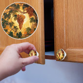 Gouden Druiven Keramische Knop