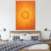 Gouden Druppel Zonneschijn Gestructureerde Abstrac Canvas Afdruk (Insitu (Slaapkamer))
