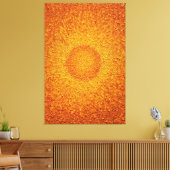 Gouden Druppel Zonneschijn Gestructureerde Abstrac Canvas Afdruk (Insitu (Woonkamer))