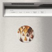 Gouden Druppels - Luxe Vloeibare Kunst - Magneet (Insitu (Vaatwasser))