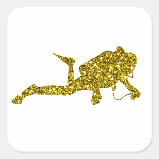 Gouden Duiken Sticker (Voorkant)