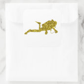 Gouden Duiken Sticker (Tas)