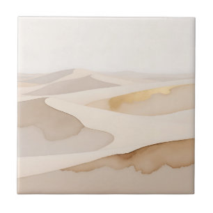 Gouden Duinen Abstracte Sereniteit Tegeltje