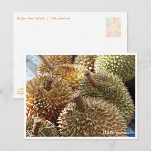 Gouden Durian Bali Markt – Reisansichtkaart Feestdagenkaart