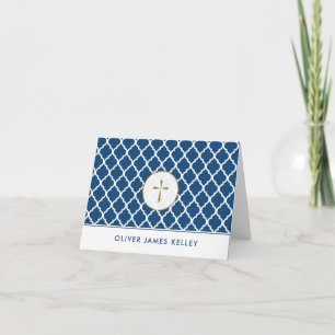 Gouden Dwars Godsdienstig dankt u, Marine Bedankkaart