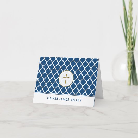 Gouden Dwars Godsdienstig dankt u, Marine Bedankkaart (Voorkant)