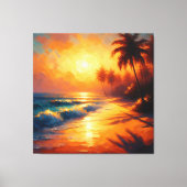 Gouden echo's van het paradijs canvas afdruk (Voorkant)