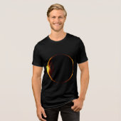 Gouden Eclipse Horizon Tri-Blend Shirt (Voorkant volledig)