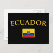 Gouden Ecuador Briefkaart (Voorkant / Achterkant)