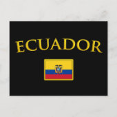 Gouden Ecuador Briefkaart (Voorkant)