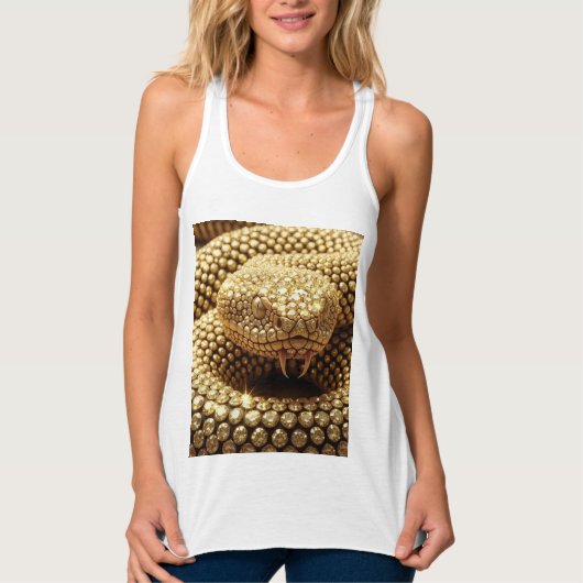 Gouden Edelsteen Adder Tanktop (Voorkant)