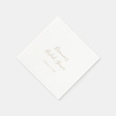 Gouden eenvoudige minimalistische Vrijgezellenfees Servet (Hoek)