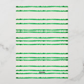 Gouden Eenvoudige Moderne Feestelijke Retro lijst Folie Feestdagenkaart (Achterkant)