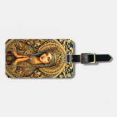 Gouden eerbied Maagd Maria Bagagelabel (Voorkant horizontaal)
